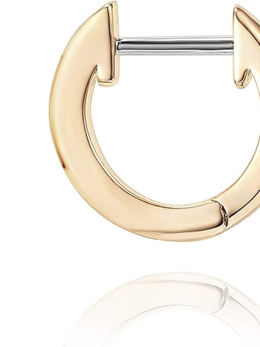 Small Gold Hoop Earrings for Women - 14K Gold Plated Huggie Earring | Hypoallerg